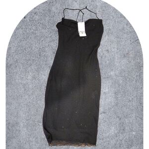 Zara Rhinestone Slip Dress
